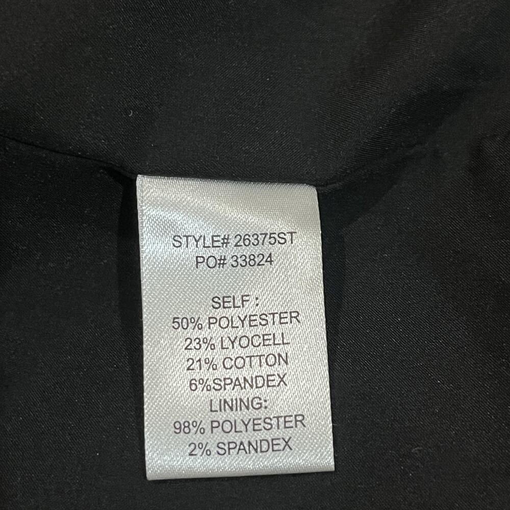 Skies Are Blue Knit Blazer Womens Large Black  Stretch Knit Cuff Jacket - Picture 9 of 9